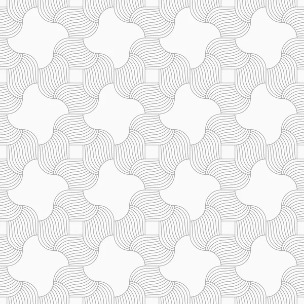 Tenký šedý vlnitý šrafované čtverce — Stockový vektor