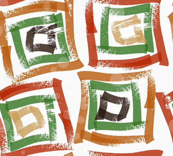Cepillo áspero cuadrados verdes y marrones — Archivo Imágenes Vectoriales