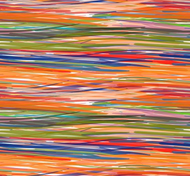 Soyut sarı yeşil ve kırmızı kalemler siyah nokta ile karalama