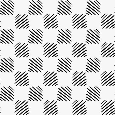 Siyah marker çizilmiş yumurtadan kareler