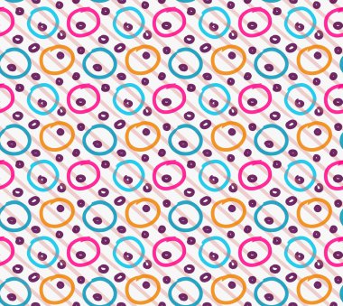 İşaretleyici çizilmiş köşegen çizgiler ve daireler