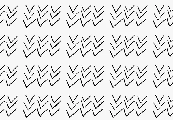 Schwarzer Marker gezeichnet einfache Häkchen — Stockvektor