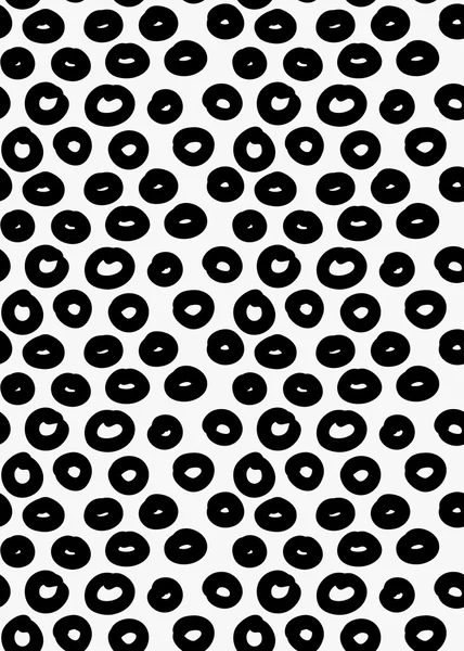 Schwarzer Marker gezeichnet einfache Donuts — Stockvektor