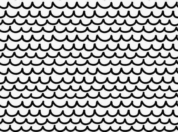 Schwarzer Marker gezeichnet einfache Fischhaut — Stockvektor