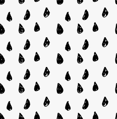 Siyah marker su damlaları