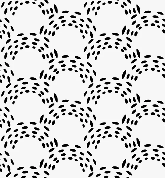 Marqueur noir arcs pointillés — Image vectorielle