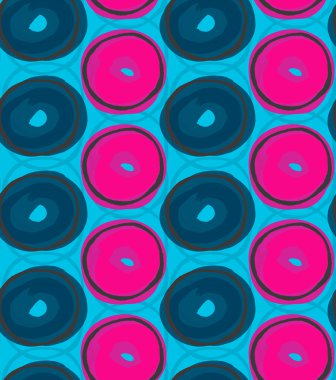 mavi ve pembe daireler