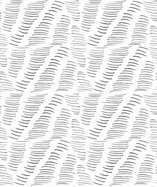 Beyaz üzerinde dalgalı kuluçka ile mürekkepli üçgenler