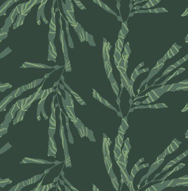 Doku ile Kelp orman yeşil