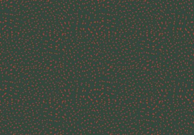 Yeşil üzerine yosun orman kırmızı mürekkepli nokta