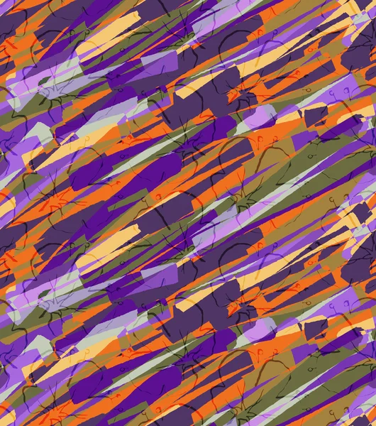 Grande fleur violette sur fond brossé coloré — Image vectorielle