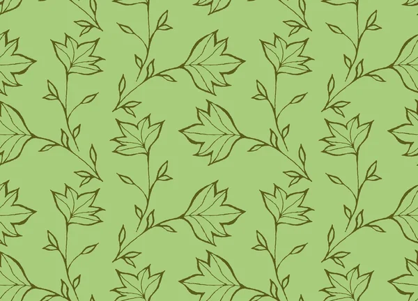녹색 뾰족 한 잎 — 스톡 벡터
