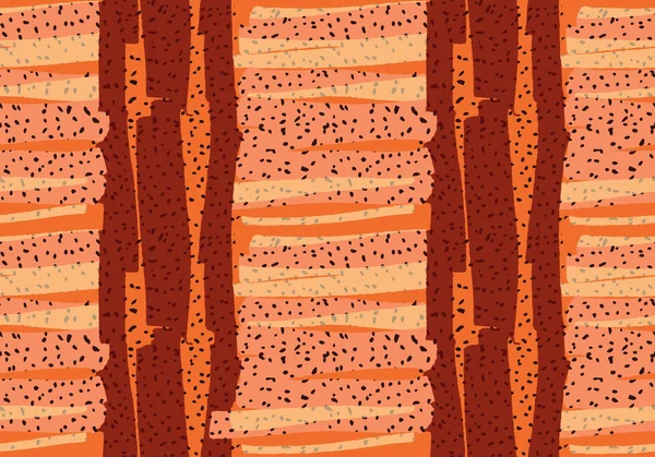 Grobe Pinselstriche mit Punkten orange — Stockvektor