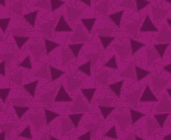 Triangles rugueux texturés avec trappes magenta profond — Image vectorielle