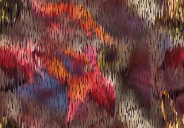 Mosaïque abstraite peinte feuilles sans couture — Image vectorielle