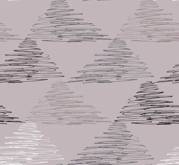 Pinceladas en triángulos garabateados sobre marrón — Archivo Imágenes Vectoriales