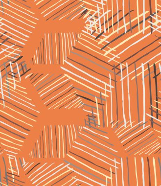 Turuncu üzerine kaba mürekkepli elmas