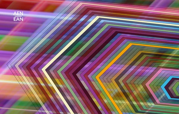 Modèle Vectoriel Abstrait Avec Des Formes Géométriques Futuristes Multicolores Mesh — Image vectorielle