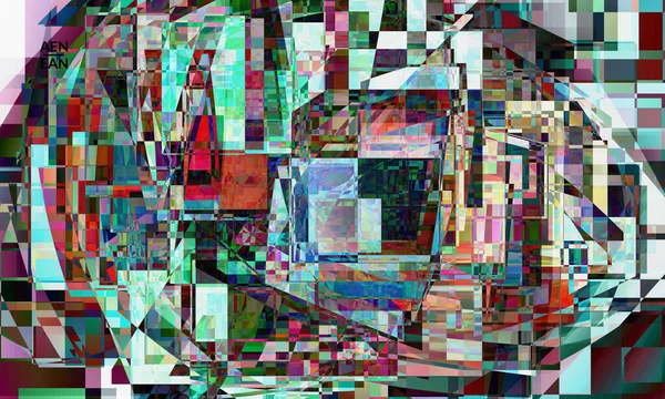 Carta Parati Astratta Vettore Piccolo Difetto Distorsione Pixel Rotto Art — Vettoriale Stock