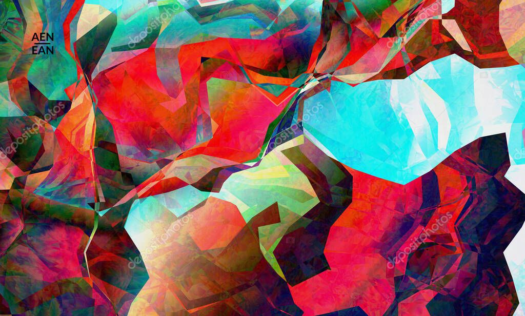 Multicolored Wavy Pattern Overlapping 432448364 - WDRFree Vector illustration of Multicolored Wavy Pattern Overlapping 432448364