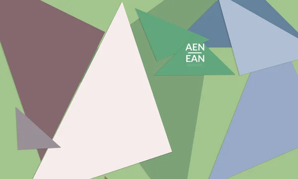 Papier Peint Web Abstrait Avec Des Triangles Superposés Coupés Papier — Image vectorielle