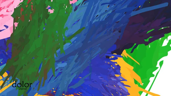 Abstracte Vector Illustratie Met Kleurrijke Veren Gelaagde Vormen Heldere Veelkleurige — Stockvector