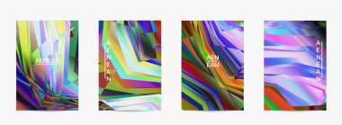 Soyut vektör uçuş şablonu. Çapraz geometrik renkli desen. Mikroskobik görüş kristal yapısında polarize ışık. Dinamik bilgisayar filtrelenmiş çok renkli sanatsal arkaplan.