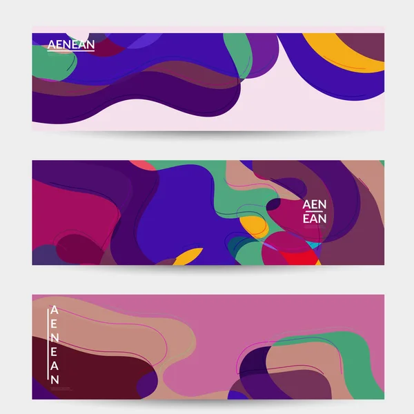 Bannière Vectorielle Abstraite Médias Sociaux Avec Motif Art Terrazzo Formes — Image vectorielle