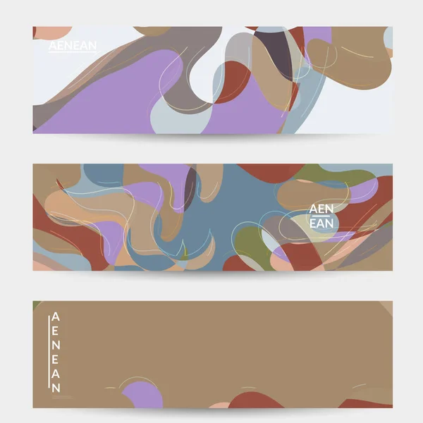 Abstract Vector Social Media Banner Met Art Terrazzo Patroon Van — Stockvector