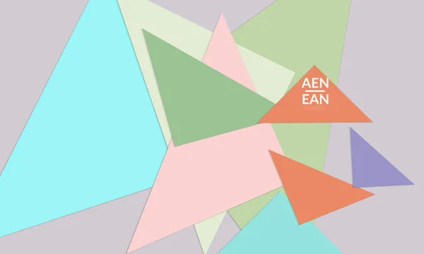 Abstraktní Web Tapety Papír Střih Překrývající Trojúhelníky Plakát Ročníku Umění — Stockový vektor