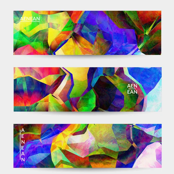 Motif Ondulé Multicolore Chevauchant Gradient Formes Filtrées Modèle Bannière Peinture — Image vectorielle