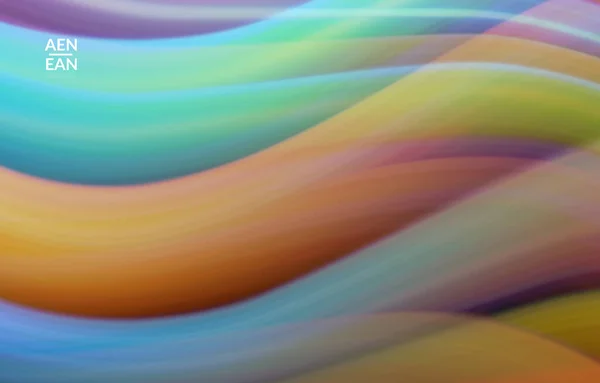 Fondo Pantalla Ondulado Brillante Abstracto Ondas Fluidas Coloridas Efecto Luz — Vector de stock