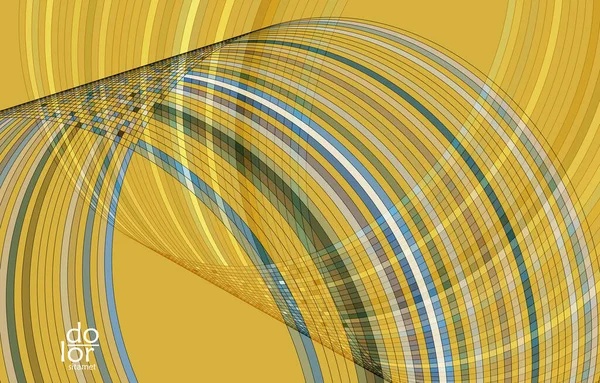 未来的な多色のワイヤーフレーム幾何学的な形状を持つ抽象ベクトルテンプレート 3Dメッシュデジタル科学モデルの概念 ウェブ技術の設計 波線とグリッドのテクスチャ 光芸術のパターン — ストックベクタ