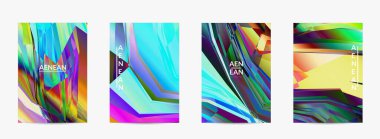 Soyut vektör uçuş şablonu. Çapraz geometrik renkli desen. Mikroskobik görüş kristal yapısında polarize ışık. Dinamik bilgisayar filtrelenmiş çok renkli sanatsal arkaplan.