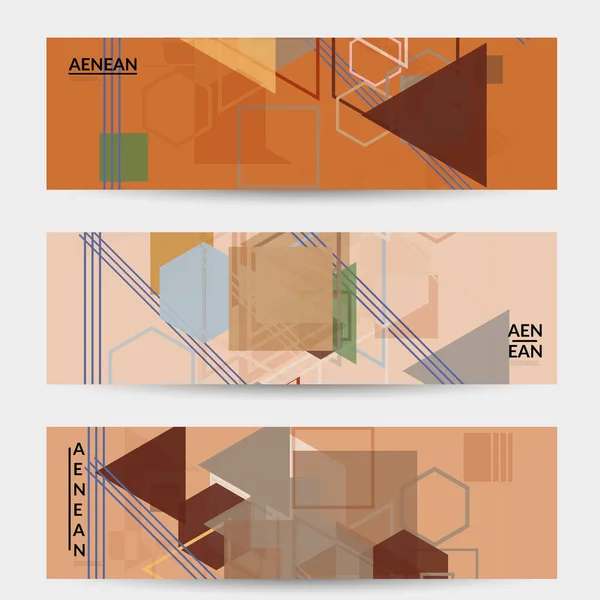 Struttura Geometrica Astratta Design Moderno Metà Secolo Con Forme Geometriche — Vettoriale Stock
