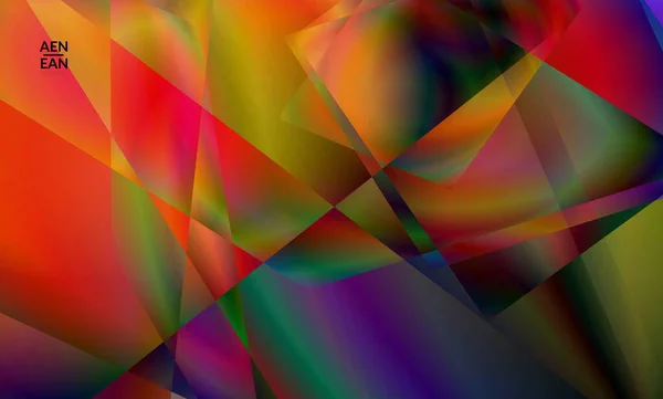 Fundo Poligonal Irregular Abstrato Gradiente Multicolorido Luz Refletida Cristal Estrutura —  Vetores de Stock