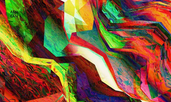 Soyut vektör duvar kağıdı. Çapraz geometrik renkli desen. Mikroskobik görüş kristal yapısında polarize ışık. Dinamik bilgisayar filtrelenmiş çok renkli sanatsal arkaplan şablonu.