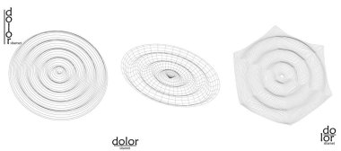 Soyut tel çerçeve vektör nesnesi ayarlandı. Üç boyutlu dijital yüzey. Geometrik yapı o bilgisayar modelleme geometrik şekil. Düşük polyester logosu beyaza izole edilmiş. Fütürist sanat tasarımı ögesi