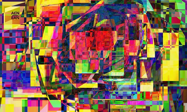 Abstrakte Vektor Tapete Kleine Kaputte Pixelverzerrungen Sind Kunst Matrix Geometrisches — Stockvektor