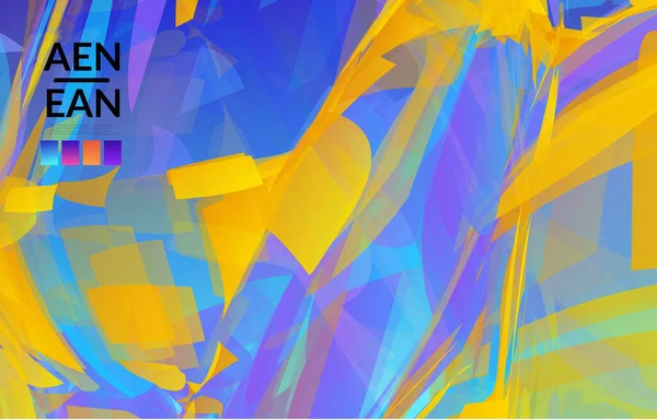 Абстрактная Разноцветная Раздробленная Стеклянная Текстура Прозрачные Перекрывающиеся Острые Частицы Создают — стоковый вектор