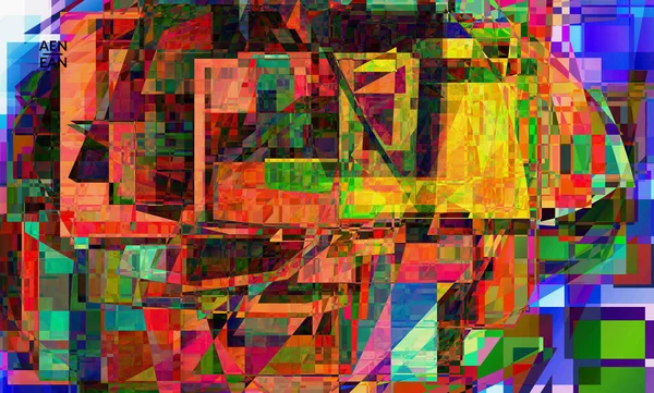 Fondo Pantalla Vector Abstracto Pequeño Arte Fallo Distorsión Píxeles Rotos — Archivo Imágenes Vectoriales