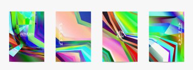 Soyut vektör uçuş şablonu. Çapraz geometrik renkli desen. Mikroskobik görüş kristal yapısında polarize ışık. Dinamik bilgisayar filtrelenmiş çok renkli sanatsal arkaplan.