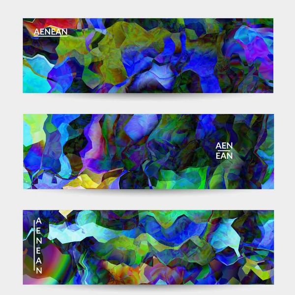 Разноцветный Волнистый Узор Перекрывающий Градиентные Фильтруемые Формы Яркий Световой Эффект — стоковый вектор
