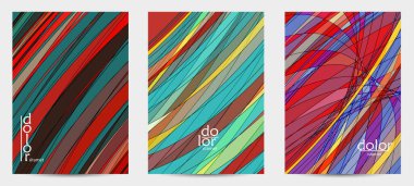 Fütürist çok renkli tel çerçeve geometrik şekilli soyut vektör uçuş şablonu. Üç boyutlu dijital bilim modeli konsepti. Web teknolojisi kapak tasarımı. Dalgalı çizgiler ve ızgara dokusu.