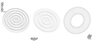 Soyut vektör ağ nesne simgesi seti. Çokgen geometrik şekil. Matematik ya da kimya için bilgisayar modelliği. Çizgi optik sanat tasarımı. Dalgalı bir yüzey. Kablo çerçeve logo tasarımı. 