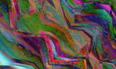Soyut vektör duvar kağıdı. Çapraz geometrik renkli desen. Mikroskobik görüş kristal yapısında polarize ışık. Dinamik bilgisayar filtrelenmiş çok renkli sanatsal arkaplan şablonu.