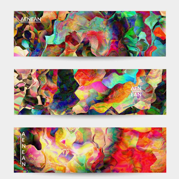 Patrón Ondulado Multicolor Superpuesto Gradiente Formas Filtradas Vibrante Efecto Luz — Archivo Imágenes Vectoriales