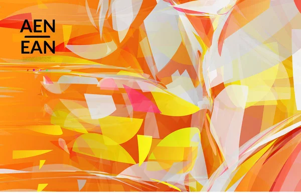 Abstrakt Flerfärgad Splittrad Glasstruktur Transparenta Överlappande Skarpa Partiklar Skapar Iskristall — Stock vektor