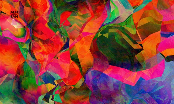 Разноцветный Волнистый Узор Перекрывающимися Градиентными Фильтруемыми Фигурами Абстрактный Векторный Шаблон — стоковый вектор