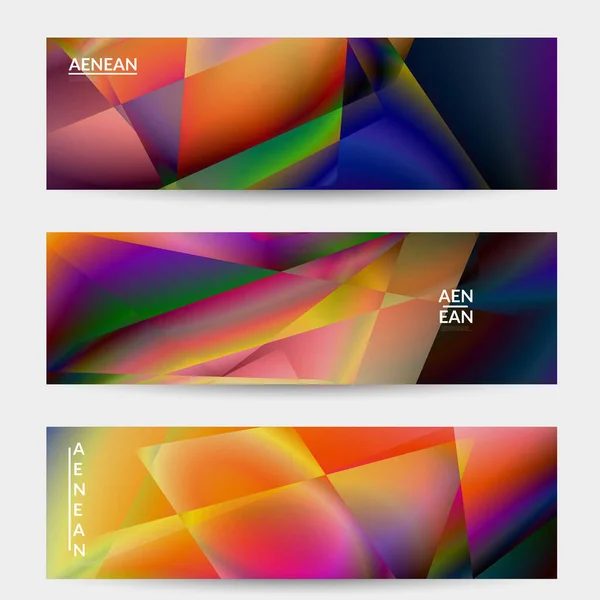 Abstrakter Unregelmäßiger Polygonaler Hintergrund Mehrfarbiger Verlauf Des Reflektierten Lichts Kristall — Stockvektor
